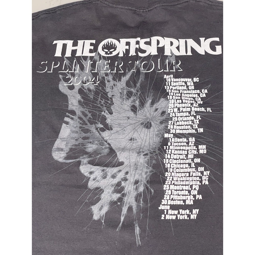 Vintage‎ The Offspring – Splinter Tour 2004 concert T-shirt 2-sided XL